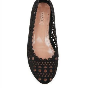 Alaïa Paris laser cut ballet flats